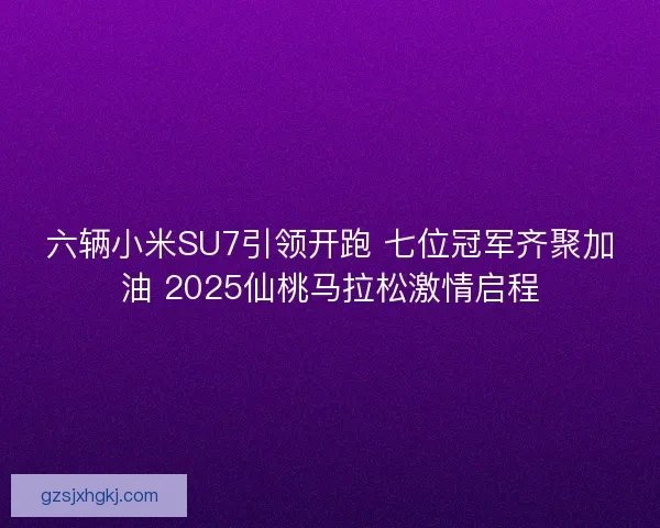 六辆小米SU7引领开跑 七位冠军齐聚加油 2025仙桃马拉松激情启程