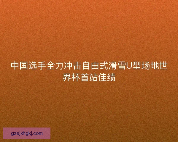 中国选手全力冲击自由式滑雪U型场地世界杯首站佳绩
